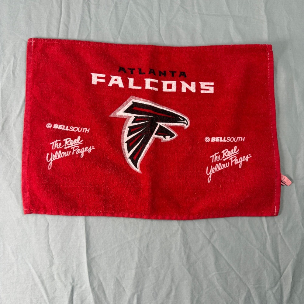 McArthur Atlanta Falcons Rally Towel Unisex OS Red Vintage NFL BellSouth Promo